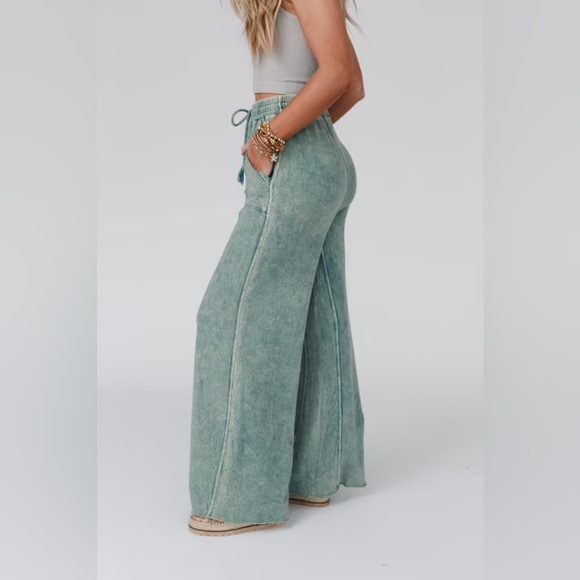 Three Bird Nest Relaxing Robin Wide Leg Pant NWOT - Picture 3 of 6